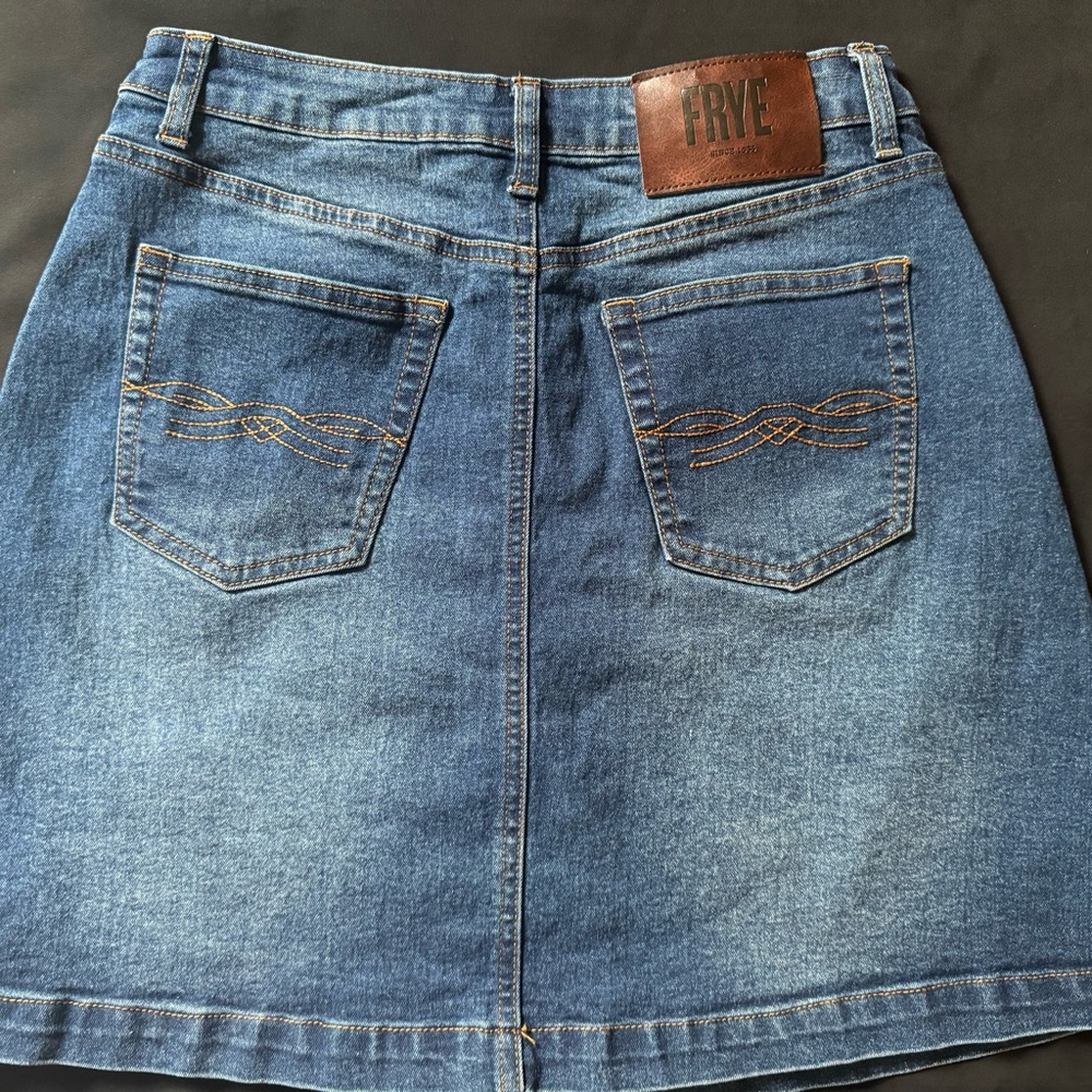 Frye Women's Classic Blue A-Line Denim Skirt